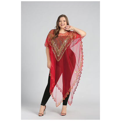 Personalized Batwing Sleeve Women's Casual Shawl