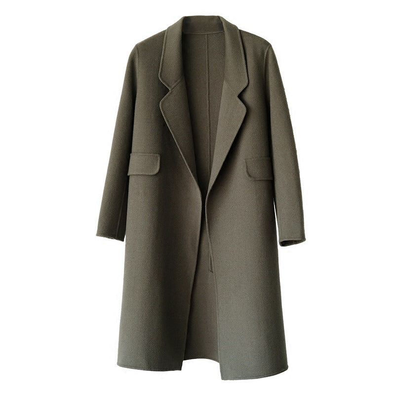 Women's Fashion Casual Slim Woolen Jacket