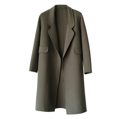 Women's Fashion Casual Slim Woolen Jacket