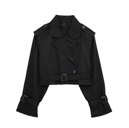 European And American Style Women's Short Cut Windbreaker