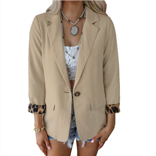 Long Sleeved Cardigan Casual Suit Coat Women