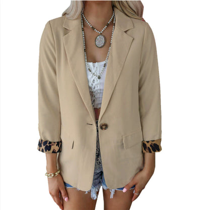 Long Sleeved Cardigan Casual Suit Coat Women