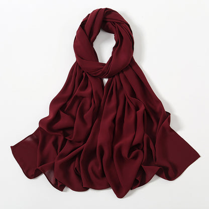 Corner Cathetus All-match Chiffon Headcloth