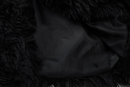 Fluffy Woolen Leather Ring Top Hot Girl Loose