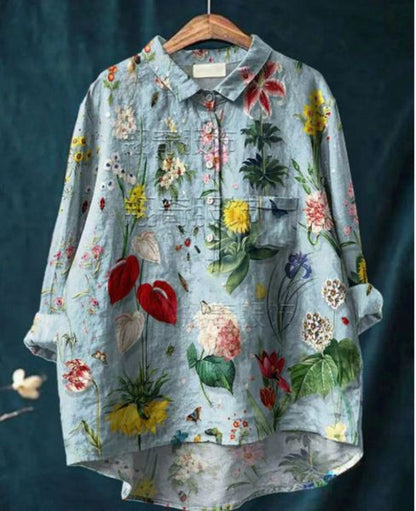 Printed Fashion Versatile Collar Shirt