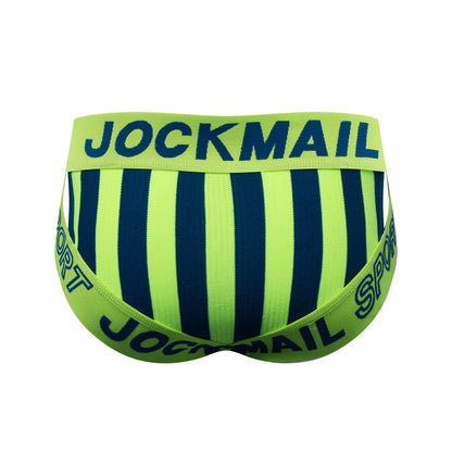 Striped Briefs Cotton Breathable Sports Hip Lifting