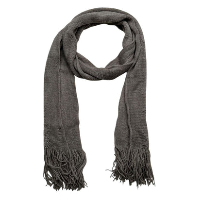 Grey Dyed Acrylic Skinny Scarf - Lightweight Scarf 63inchx8inch
