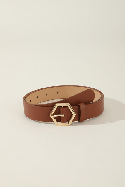 Women's Hexangular Star Casual All-Match Belt