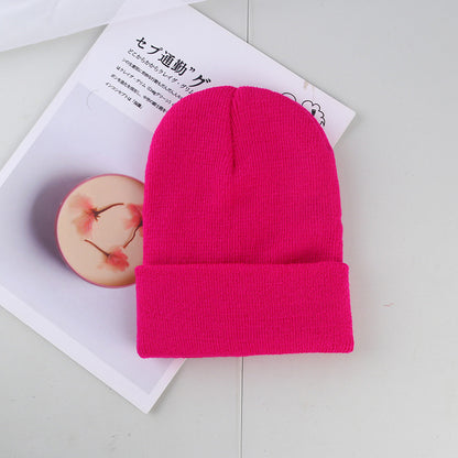 Light Board Knitted Hat Winter Wool Hat Men's And Women's Warm Hat
