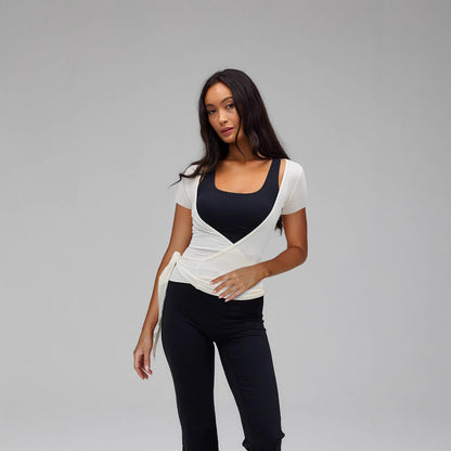 Slim-fit Short-sleeved Sports Blouse Running Training Tight
