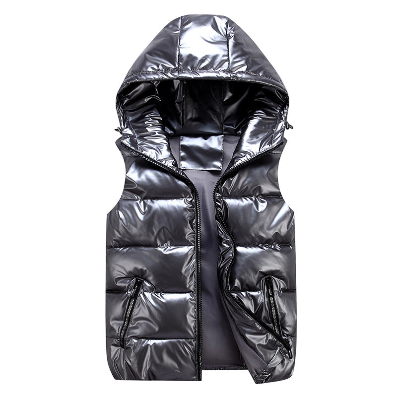 Down Cotton Plus Size Waistcoat Shiny Trend Coat For Lovers