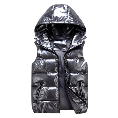 Down Cotton Plus Size Waistcoat Shiny Trend Coat For Lovers