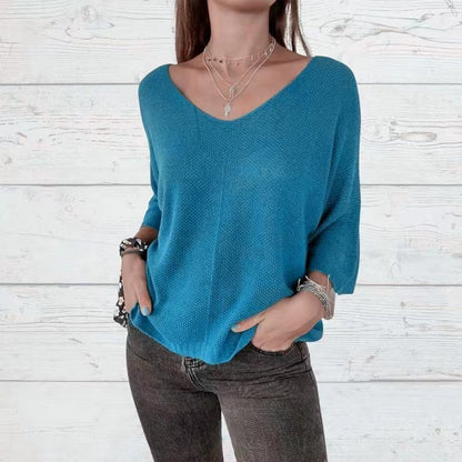 European And American Women's Clothing Short Pullover Top