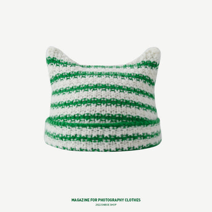 Korean Cute Thermal Head Cover Woolen Cap