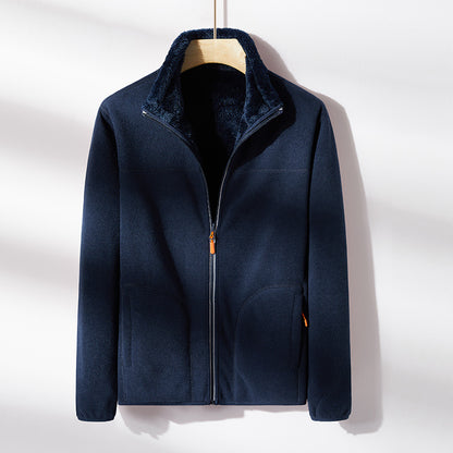 Fashion Outdoor Polar Fleece Double-sided Coral Fleece Jacket