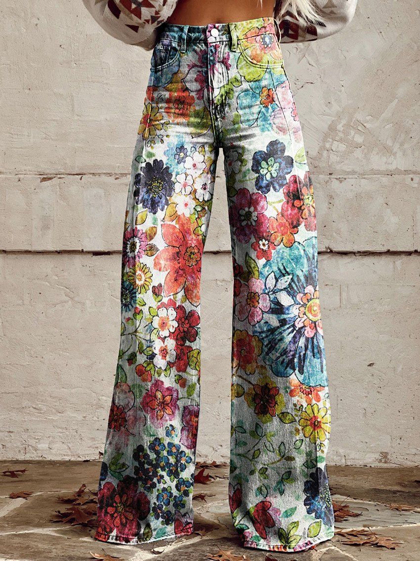 Women's Flared Thin Casual Pants