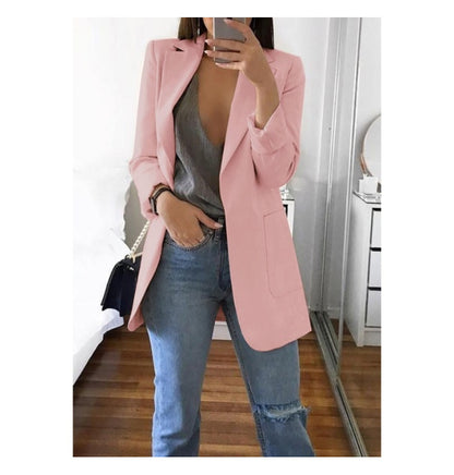 Long sleeve solid color cardigan