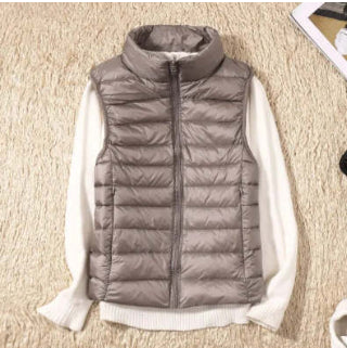 Lightweight down jacket women's Vest Short Size Large