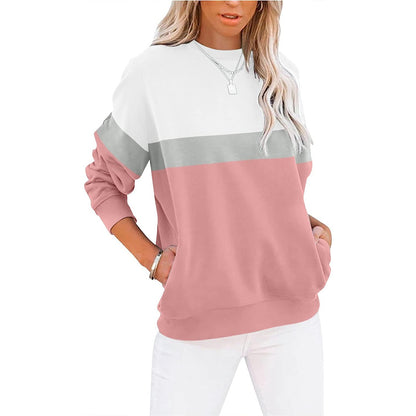 Women's Fashion Casual Round Neck Sports Long-sleeved Top