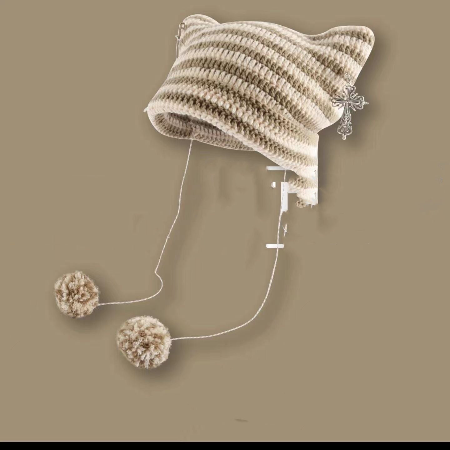 Korean Cute Thermal Head Cover Woolen Cap
