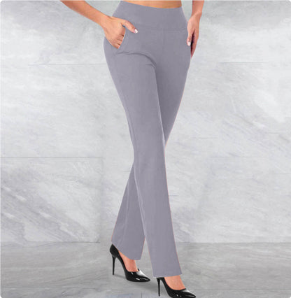 Women's Knitted Long And Micro Flared Side Pocket Pants