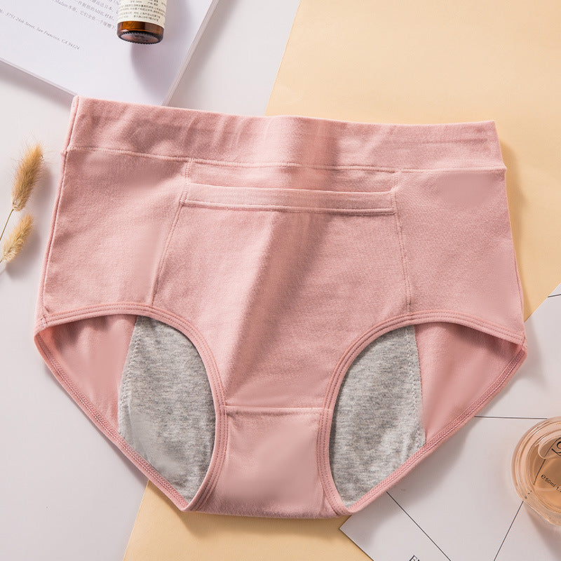 Women's high waist physiological underwear