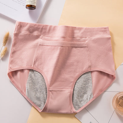 Women's high waist physiological underwear