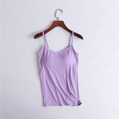 Women's Camisole With Chest Pads Without Wire Cups