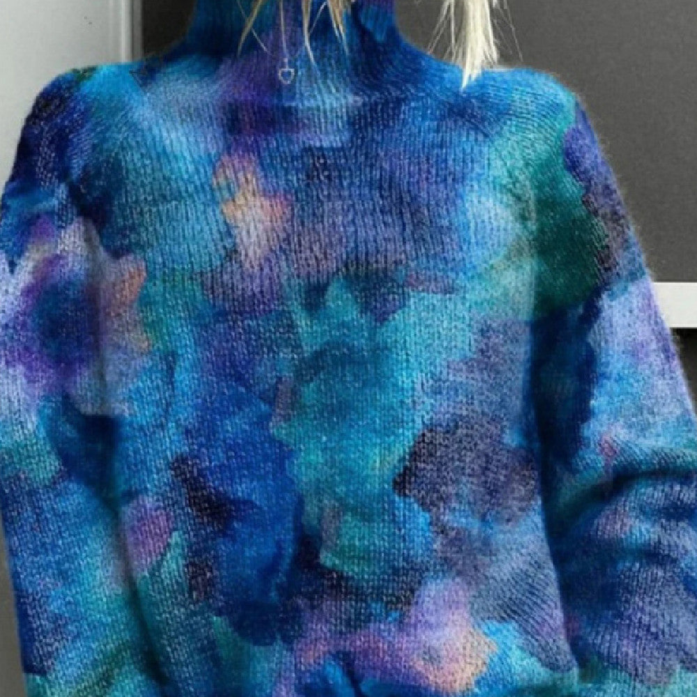 New Christmas Abstract Printing Casual Top