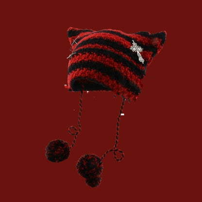 Korean Cute Thermal Head Cover Woolen Cap
