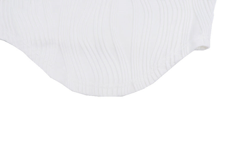 New French Design Pleated Top