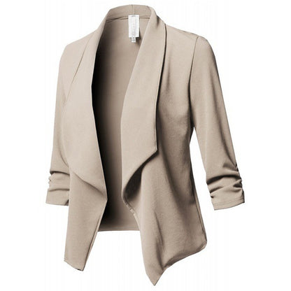 Pleated Solid Color Suit