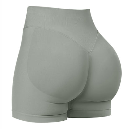 High Waist Yoga Shorts Tight Hip Raise Seamless Quick-drying Pants For Sports Fitness