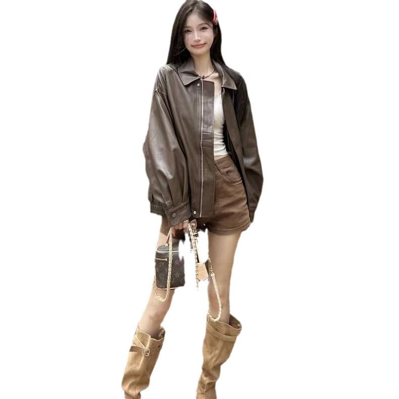 Women's Small Coffee Top Fashion