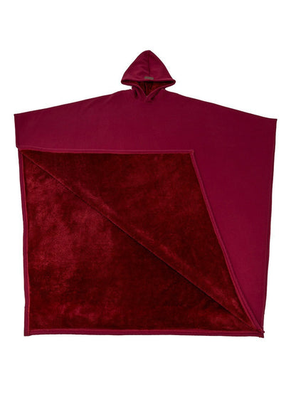 Hooded Button Woolen Cloak Tops Same Style