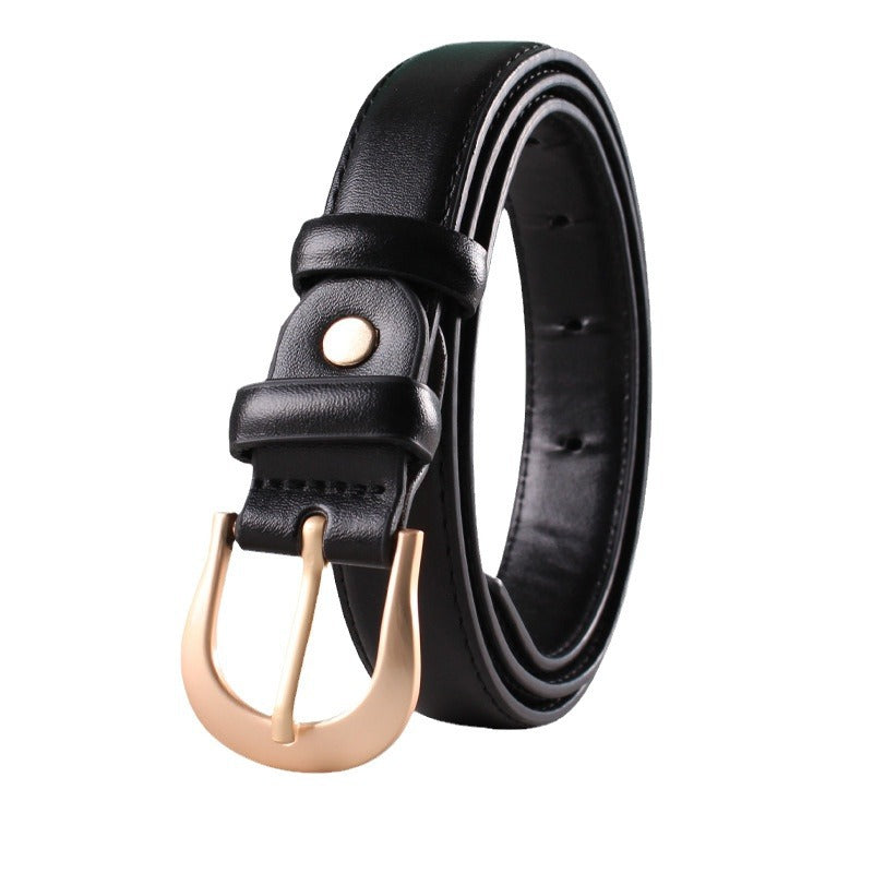 Women's Belt Brown Belt Casual Simple All-matching Jeans  Ornament Pant Belt