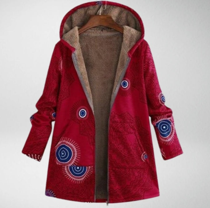 Loose plus size woolen coat