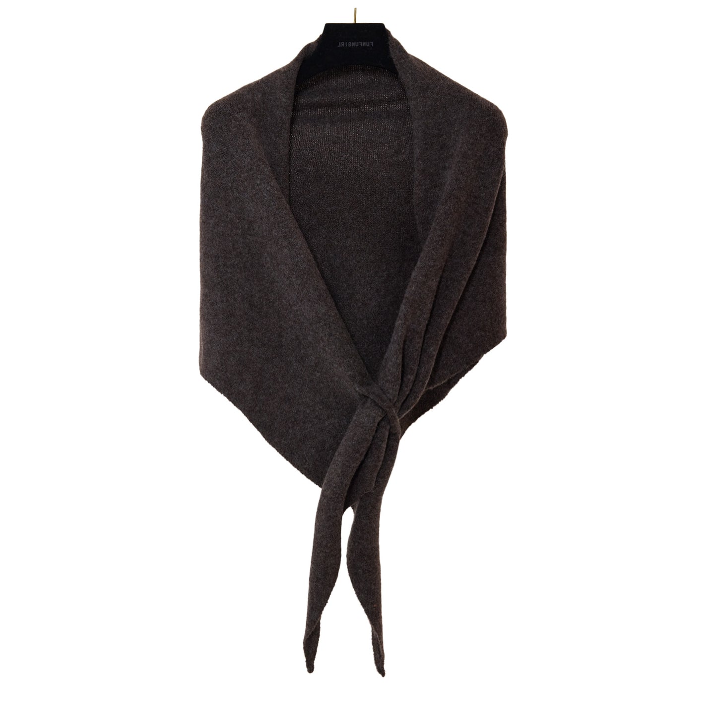 Winter Triangular Shawl INS Solid Color Soft Thickened Knitted Neck Wrap Korean Version Warm Shawl For Women