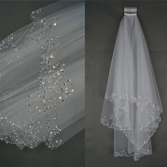 Beaded sequin wedding dress