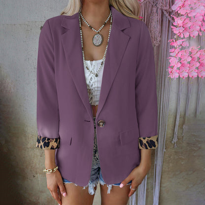 Long Sleeved Cardigan Casual Suit Coat Women