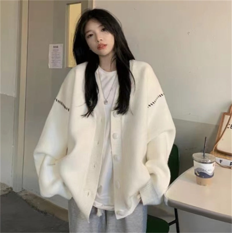 Lazy Wind Sweater Loose Niche Cardigan Coat