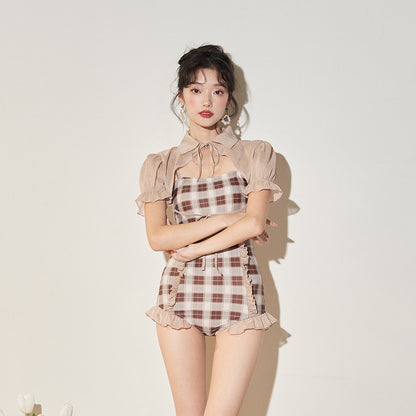 Hot Spring Vacation One Piece Swimsuit Female