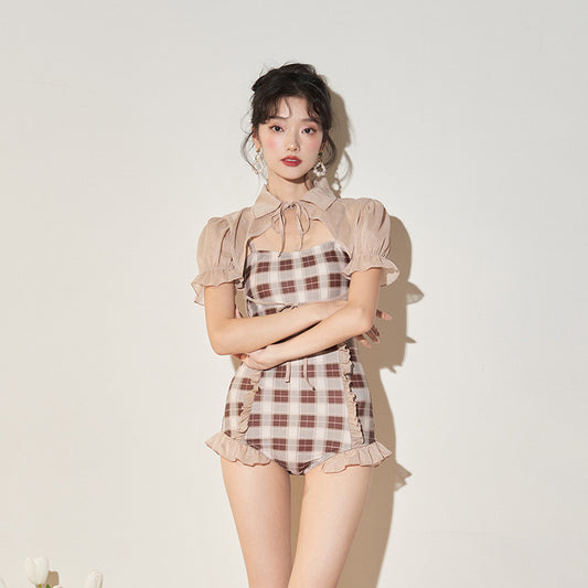 Hot Spring Vacation One Piece Swimsuit Female