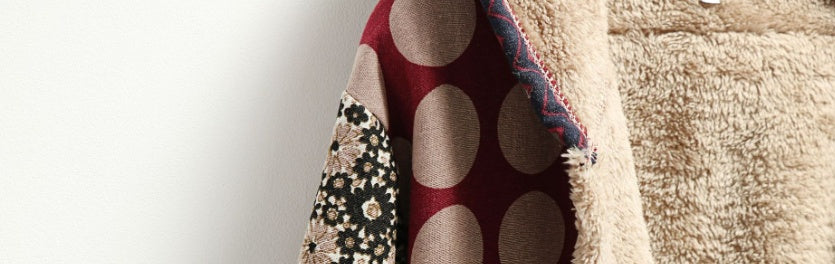 Loose plus size woolen coat