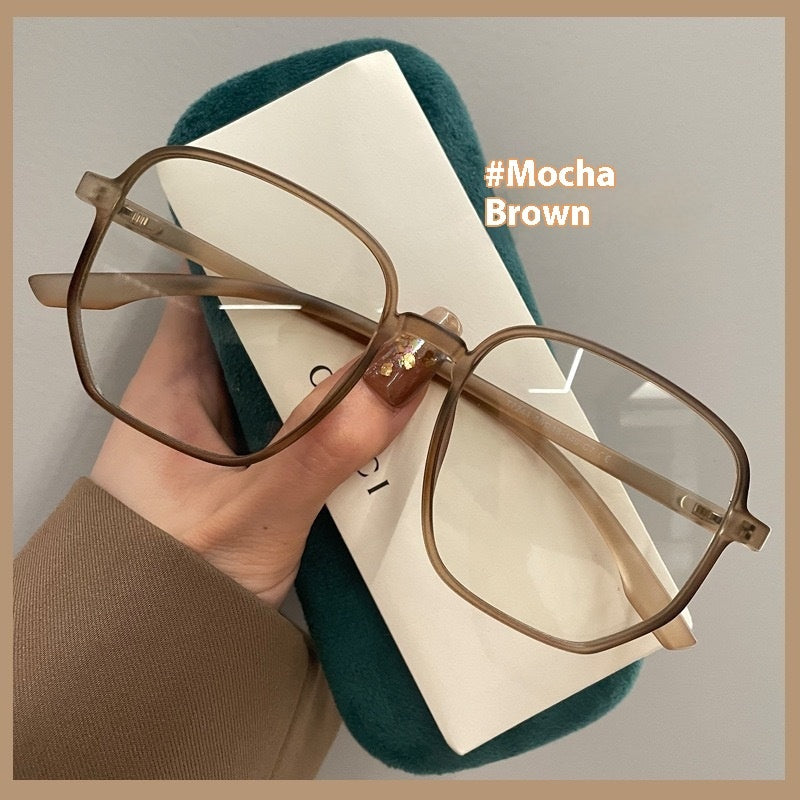 Large Frame Irregular Glasses Round Face Super Light Oversized