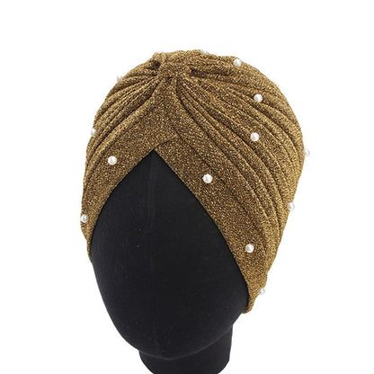 Babys-breath Pearl Womens Headscarf Cap
