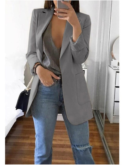 Long sleeve solid color cardigan