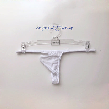 Translucent upturned thong