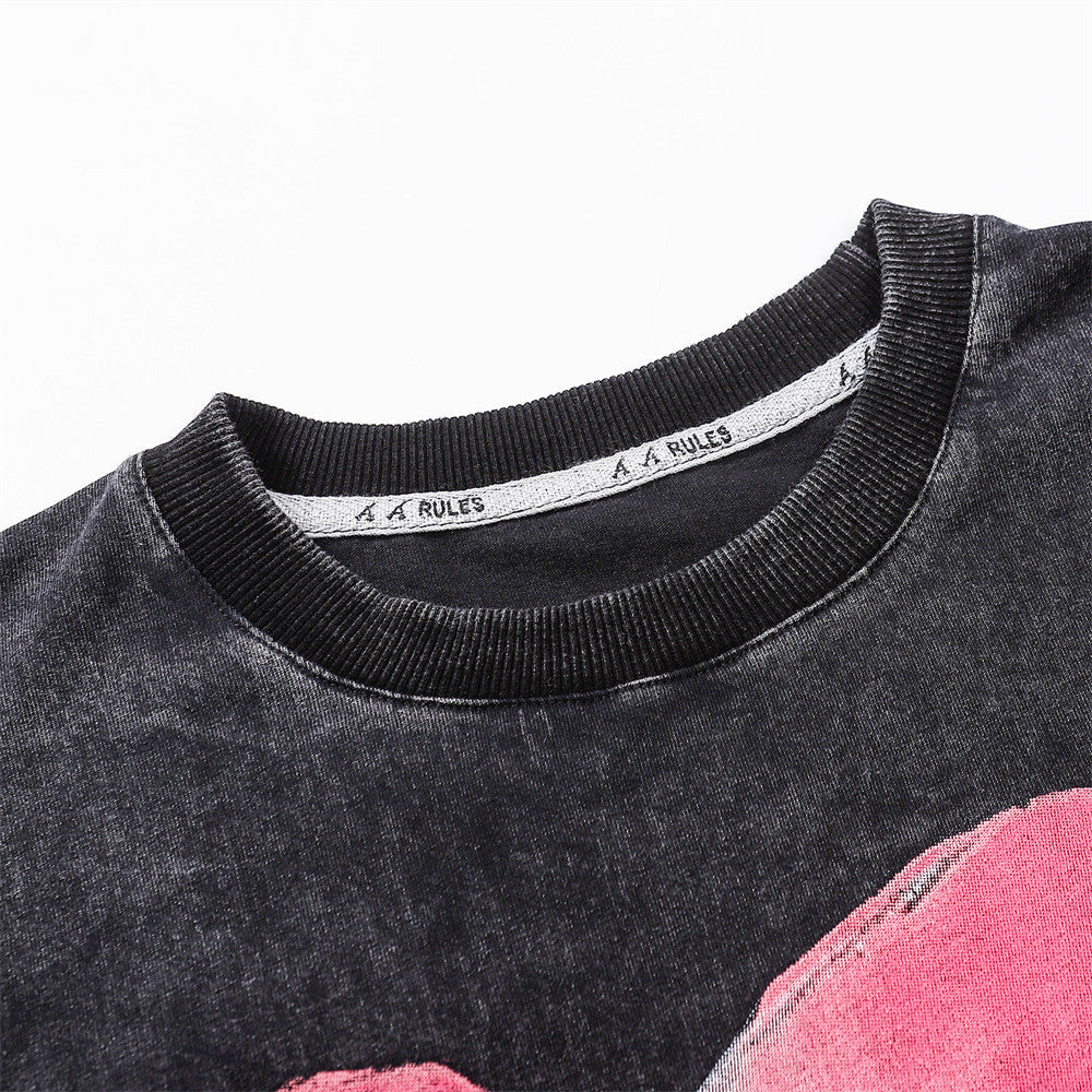 Men's Fashion Casual Round Neck Five-part Sleeve Top