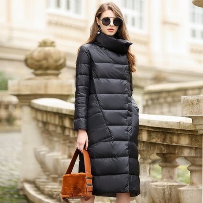 Extended down jacket